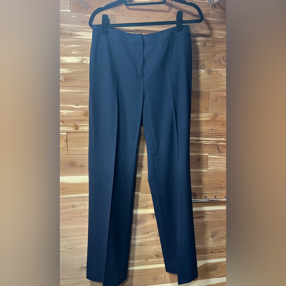 Lafayette 148 Navy Wide Leg Trouser